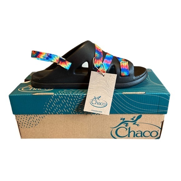 🌸NWT CHACO Chillos Girls/Womens Tie Dye Sandal - size 6 - Picture 1 of 16